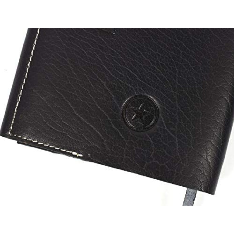 Aaron Leather Journal Cuaderno de escritura recargable, cuaderno de viajero, 200 páginas, 7,5 x 5,5 de Aaron Leather Goods (recambio)