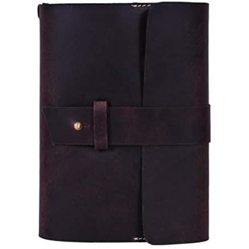 Aaron Leather Journal Cuaderno de escritura recargable, cuaderno de viajero, 200 páginas, 7,5 x 5,5 de Aaron Leather Goods (recambio)