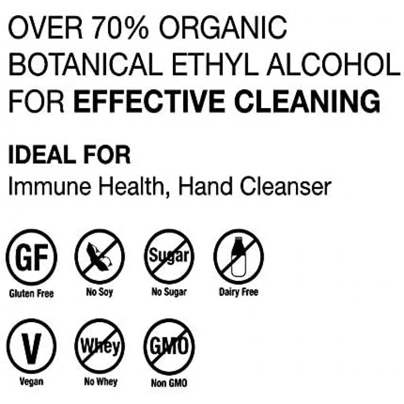 La limpieza de manos del Dr. Schulze | Alcohol etílico al 70% para manos | Aceites Esenciales Orgánicos para Hidratar | 2 onzas