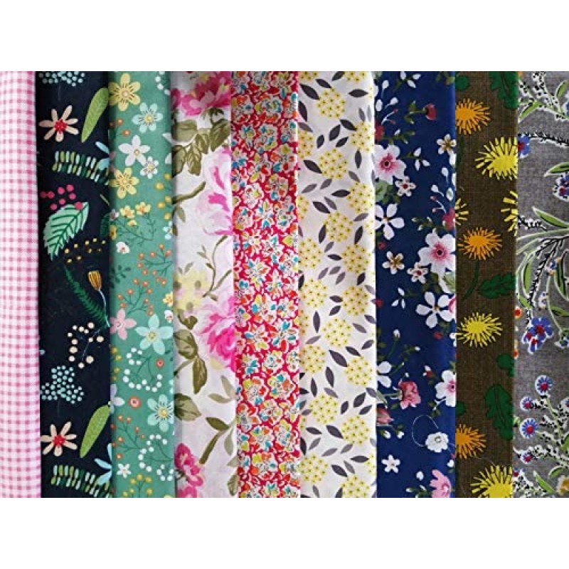 4 "x 4" (10 x 10 cm) 200 piezas 100% tela de algodón precortada, paquetes de tela cuadrados para coser colchas, agarraderas, bricolaje y acolchar principiantes