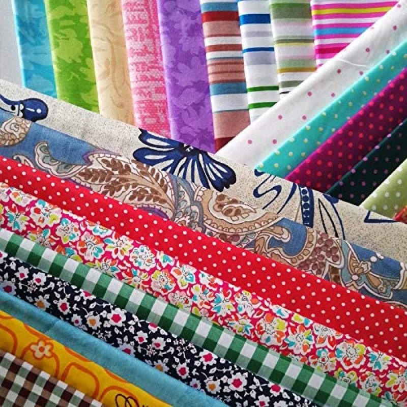 4 "x 4" (10 x 10 cm) 200 piezas 100% tela de algodón precortada, paquetes de tela cuadrados para coser colchas, agarraderas, bricolaje y acolchar principiantes