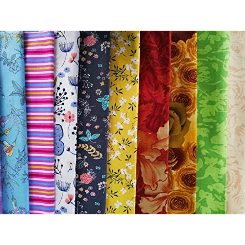 4 "x 4" (10 x 10 cm) 200 piezas 100% tela de algodón precortada, paquetes de tela cuadrados para coser colchas, agarraderas, bricolaje y acolchar principiantes