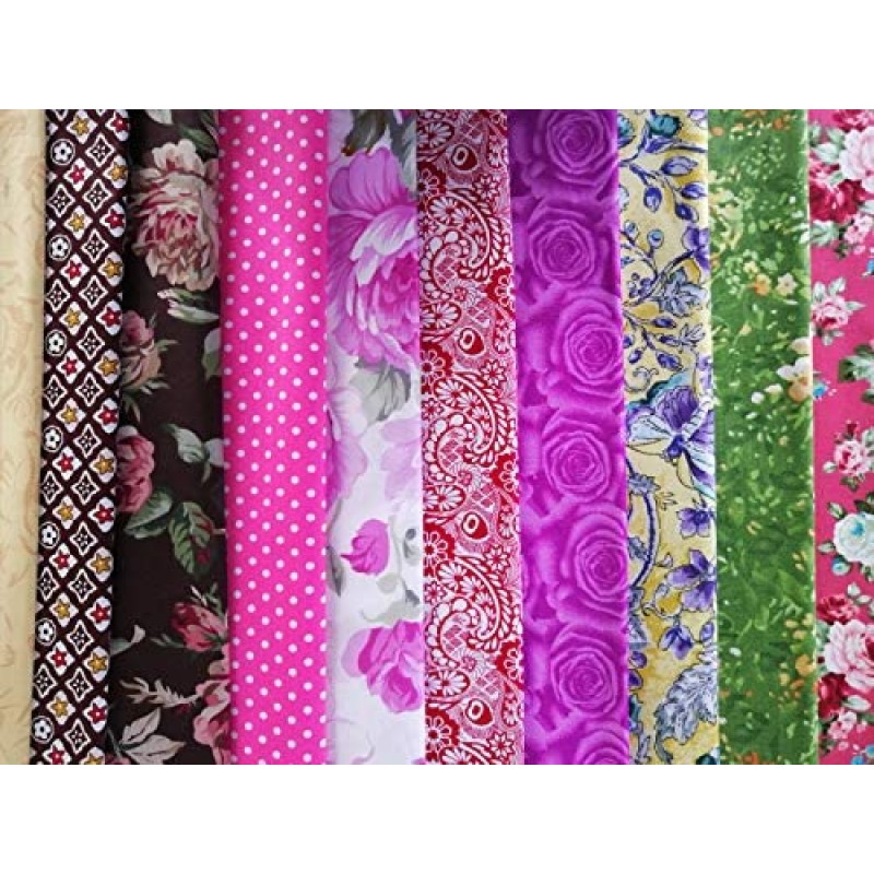 4 "x 4" (10 x 10 cm) 200 piezas 100% tela de algodón precortada, paquetes de tela cuadrados para coser colchas, agarraderas, bricolaje y acolchar principiantes