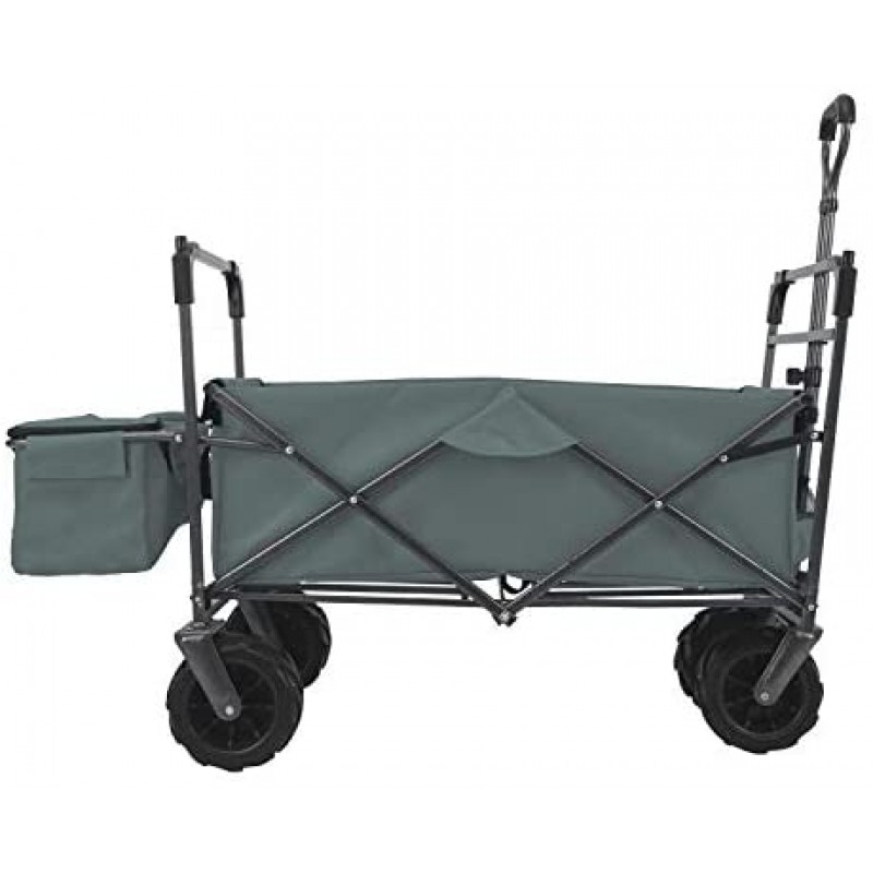 EXTEC Cochecito plegable con dosel para deportes al aire libre, carrito de bebé, jardín, utilidad, compras, viajes, playa, carro/carrito, fácil configuración, no necesita herramientas (gris)