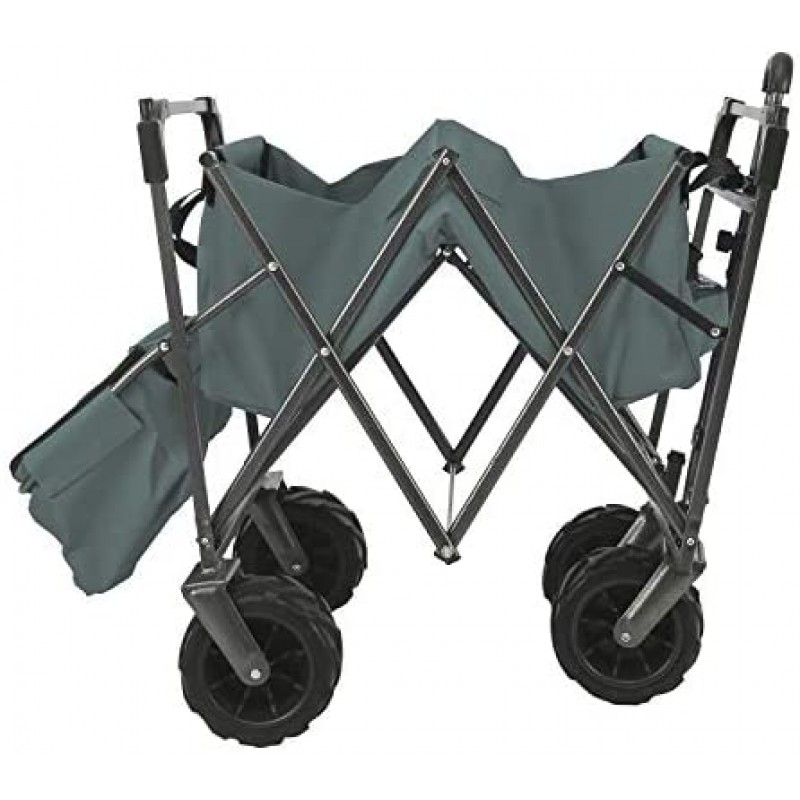 EXTEC Cochecito plegable con dosel para deportes al aire libre, carrito de bebé, jardín, utilidad, compras, viajes, playa, carro/carrito, fácil configuración, no necesita herramientas (gris)