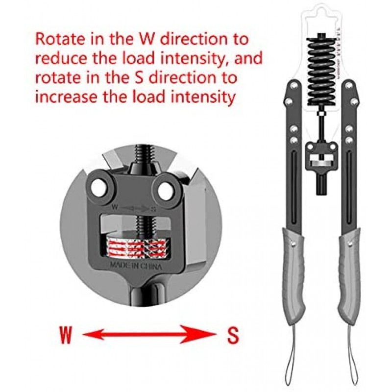 DIBALA Ejercitador de Antebrazo con Resistencia Ajustable, expansor de Pecho en casa, Entrenamiento Muscular de Hombro, Equipo de Ejercicios, Ejercicio Mejorado para Brazos, Entrenamiento de Fuerza, máx.