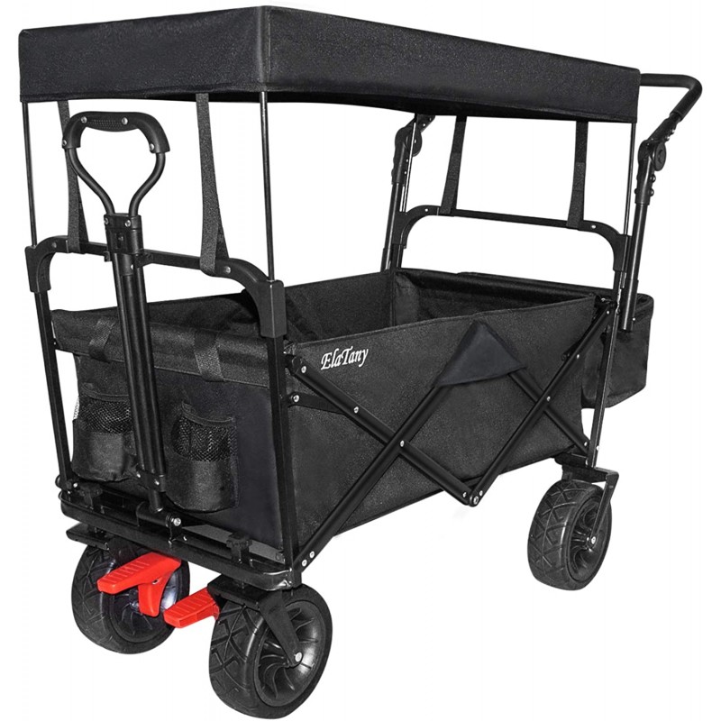 Elatany Carro utilitario plegable para exteriores,...