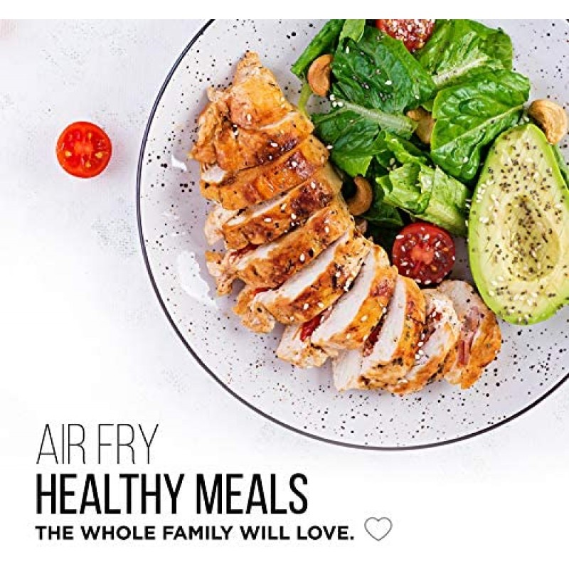 Chefman Horno tostador y freidora de aire de 20 litros, combo 7 en 1 con horneado y asado por convección, apagado automático, temporizador de 60 minutos, freír sin aceite, interior antiadherente, accesorios y libro de cocina incluidos, acero inoxidable