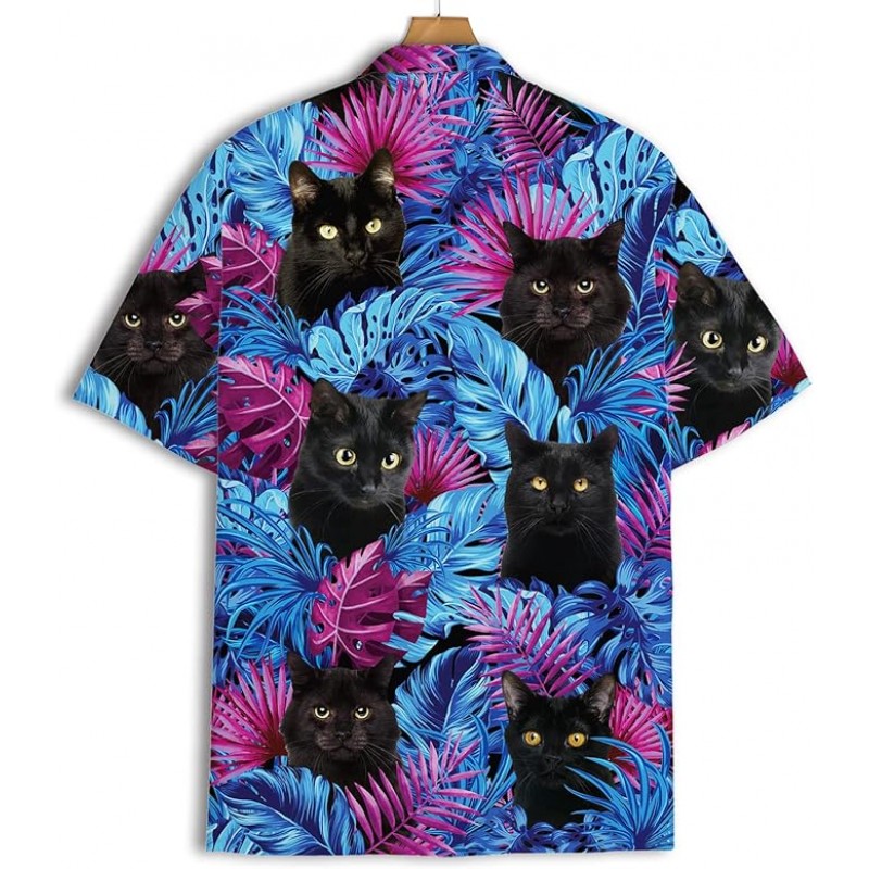 Camisas hawaianas de caballo divertido para hombres y mujeres, amor carreras de caballos hawaiano verano manga corta casual ajuste relajado con botones