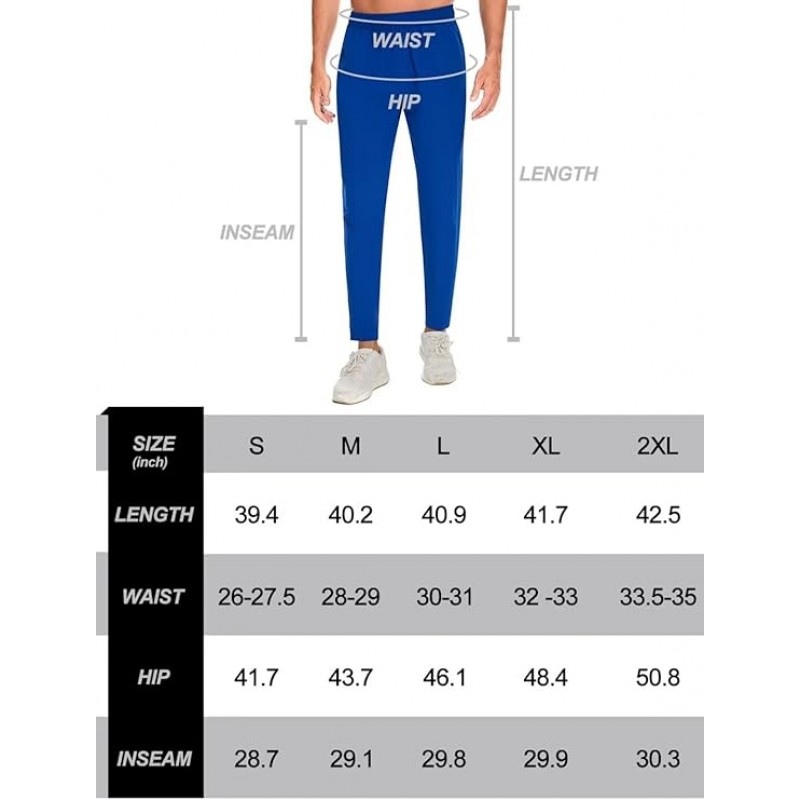 Pdbokew Pantalones Tapered Jogger para hombre Pantalones ligeros transpirables de secado rápido