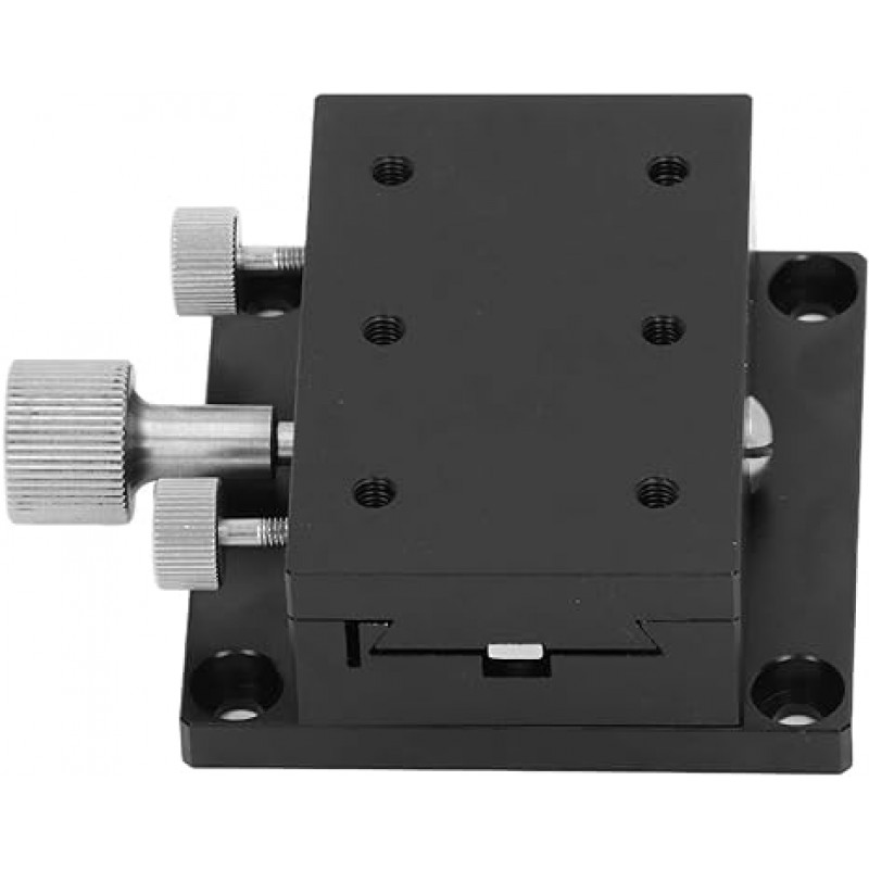 X Etapa lineal Rotación de engranajes X Etapa lineal X Manual de mesa deslizante Control de plataforma de plataforma precisa con escala para medir instrumento (60x40 mm)