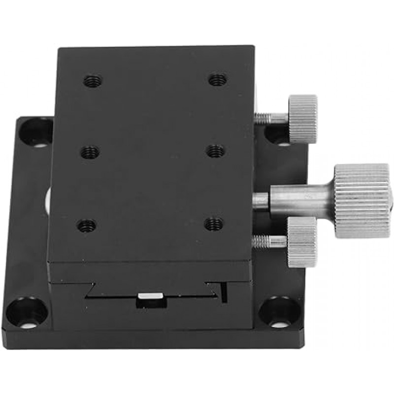 X Etapa lineal Rotación de engranajes X Etapa lineal X Manual de mesa deslizante Control de plataforma de plataforma precisa con escala para medir instrumento (60x40 mm)