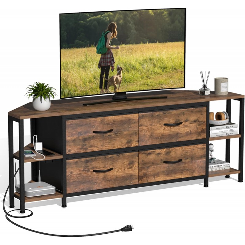 EXOTICA Soporte de esquina para TV para sala de es...