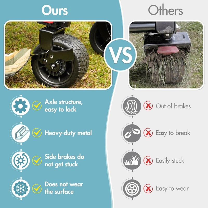 PORTAL Carro de playa plegable con ruedas grandes y portón trasero para arena, carro utilitario resistente de 325 libras con frenos, carro de playa plegable de gran capacidad de 300 L para camping, comestibles, deportes