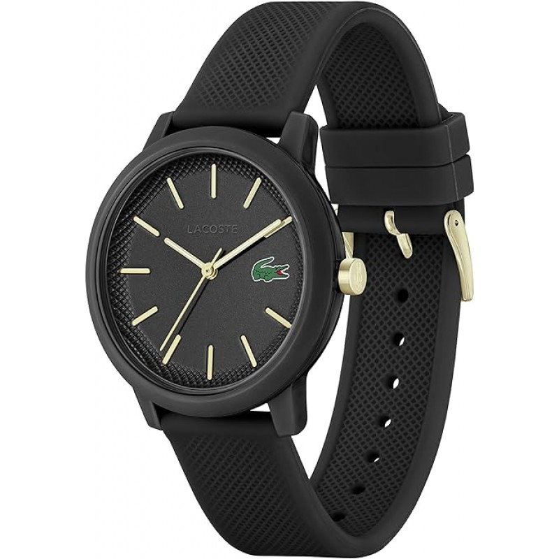Lacoste Reloj cronógrafo de silicona para hombre 12.12