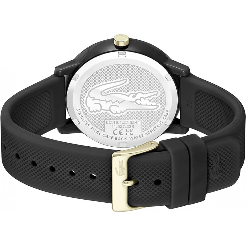 Lacoste Reloj cronógrafo de silicona para hombre 12.12