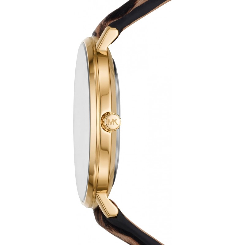 Reloj Michael Kors Pyper para mujer, reloj de acero inoxidable para mujer con correa de acero, cuero o silicona