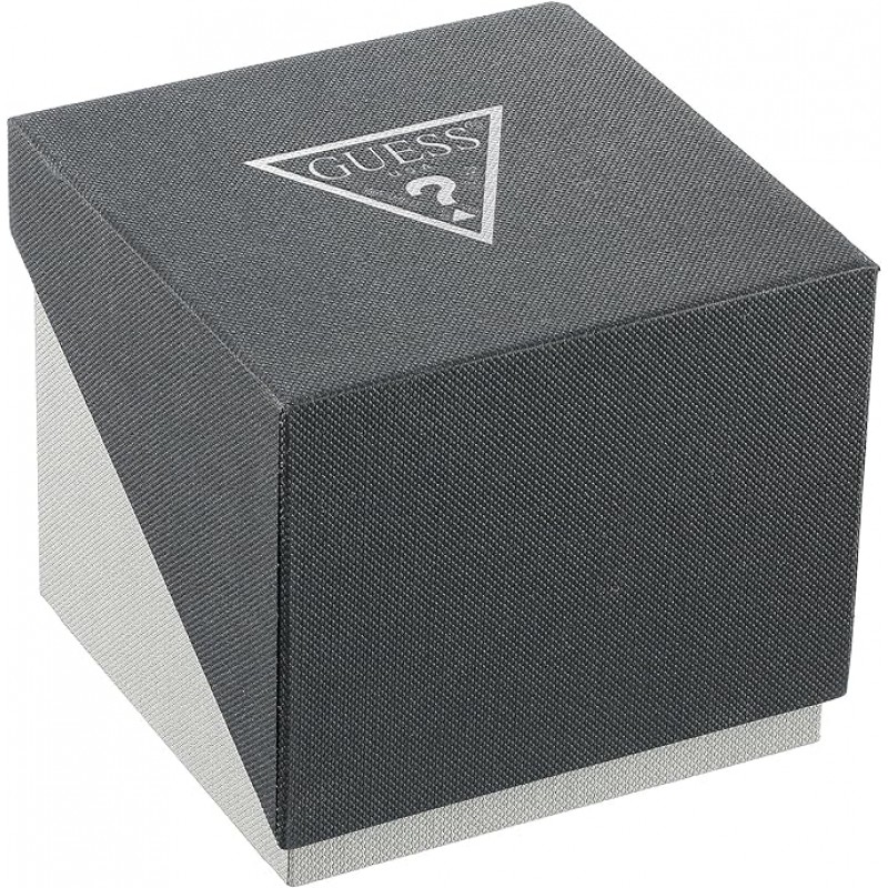 Reloj GUESS Petite con pulsera de cristal en tono plateado y eslabones autoajustables. Color: Tono plateado (Modelo: U0135L1)